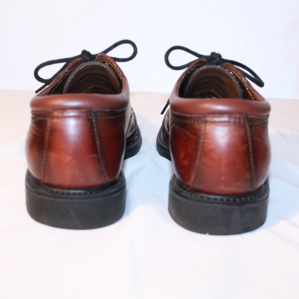 Dockers Size 10.5M GORDON Cordovan Brown Leather Oxford CapToe Dress Shoes - Picture 4 of 12